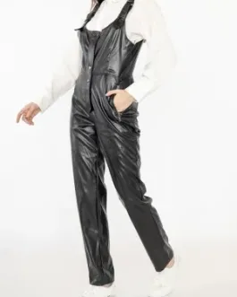 CHAI –  combinaison tendance en simili cuir