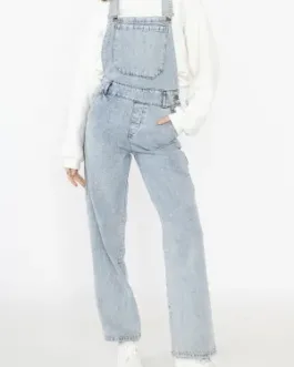 VAIM – l’incontournable salopette jeans délavé